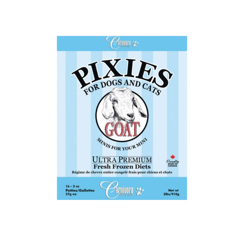 Carnivora Pixie Goat Diet 2LBS Edmonton Raw Dog Food Poochie