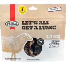 Primal Dog Treats Let's All Get A Lung Lamb - 2 sizes