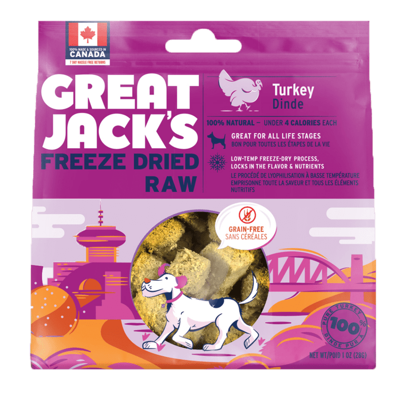 Great Jack's Frz Dr. Raw Turkey Edmonton Freeze Dried Dog Treats