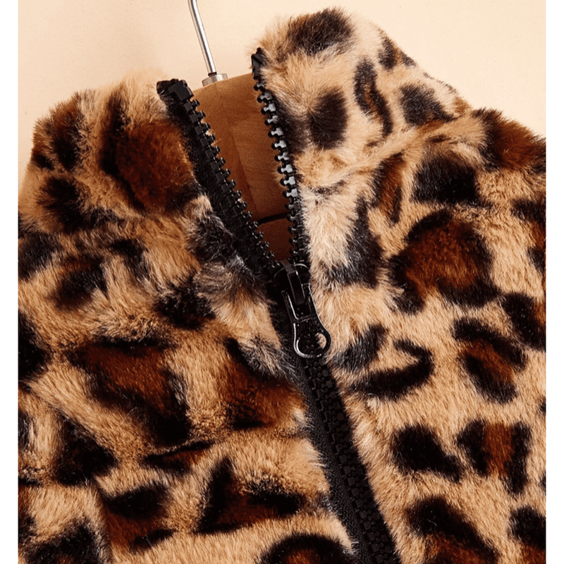 Plush 2025 leopard coat