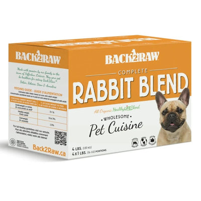 Back2Raw Complete Rabbit Blend 4lbs 