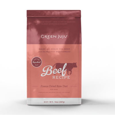 Green JuJu Dog Freeze Dried Raw Beef 14oz