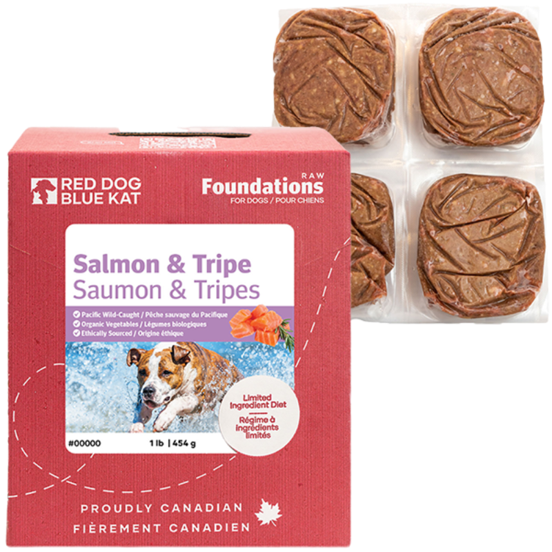 Red Dog Blue Kat Cat Foundations Salmon & Tripe 4/0.25 lb
