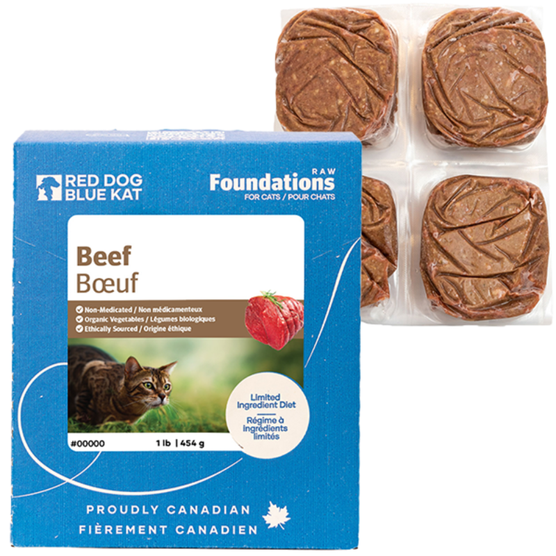 Red Dog Blue Kat Cat Foundations Beef 4/0.25 lb