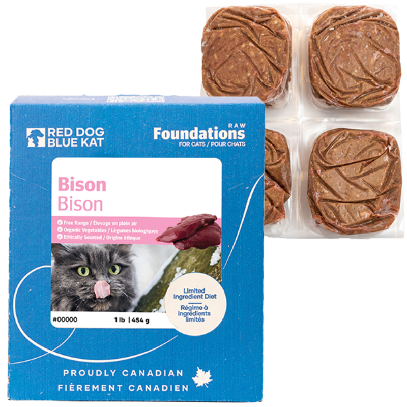 Red Dog Blue Kat Cat Foundations Bison 4/0.25 lb