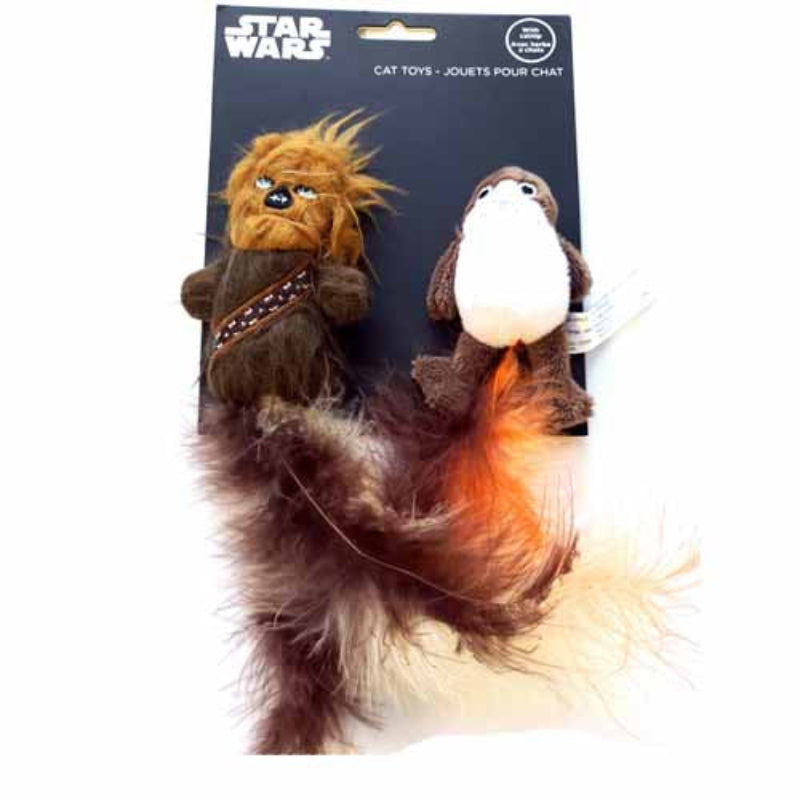 Chewbacca & Porg Cat Toy Set (With Catnip)