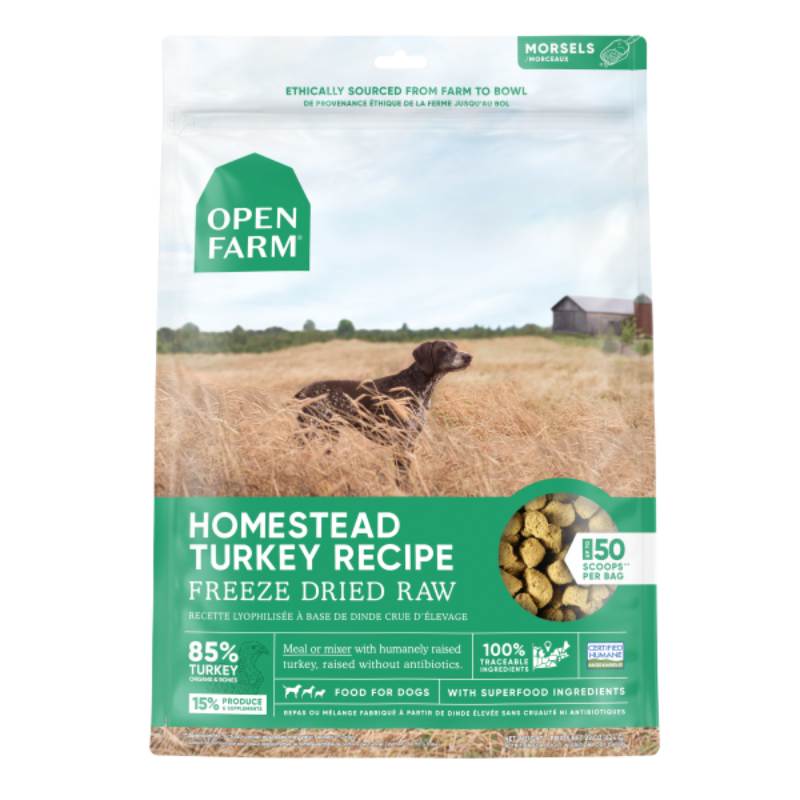 Open Farm Homestead Turkey FD Morsels 22 oz