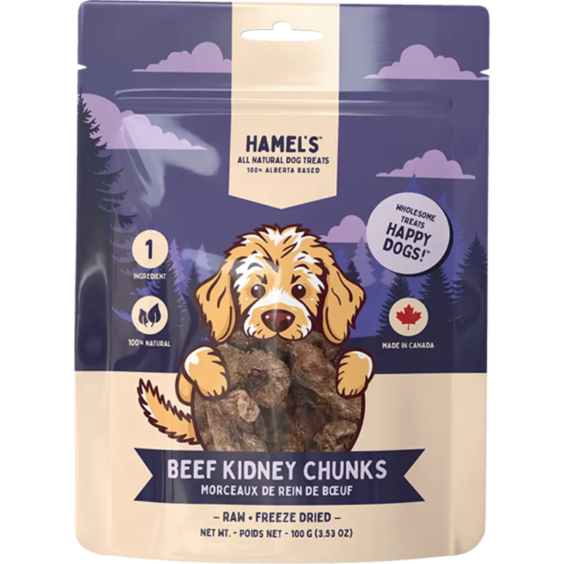 Hamel's Dog FD Beef Kidney Chunks 100g