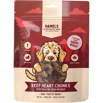 Hamel's Dog FD Beef Heart Chunks 100g