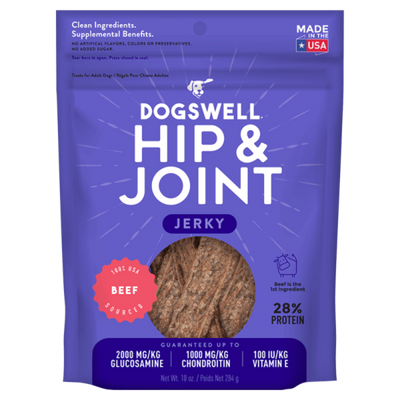 Dogswell Hip & Joint Beef Jerky Treats 10oz