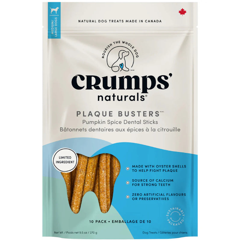 Crumps’ Naturals Dog Plaque Busters Pumpkin Spice 7