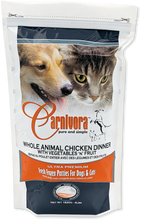 Carnivora Chicken Dinner With Veggies & Fruit Frozen Raw Dog Food 4LB or 24LB