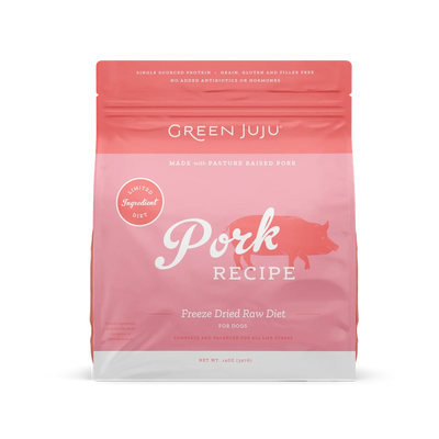 Green JuJu Dog Freeze Dried Raw Pork 14oz
