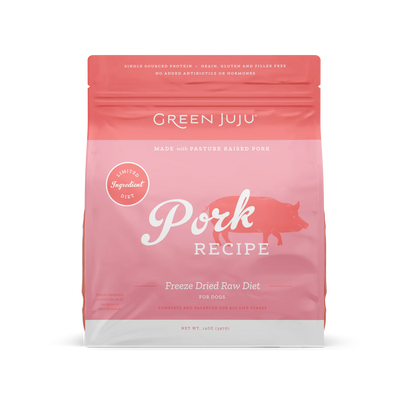 Green JuJu Dog Freeze Dried Raw Pork 14oz