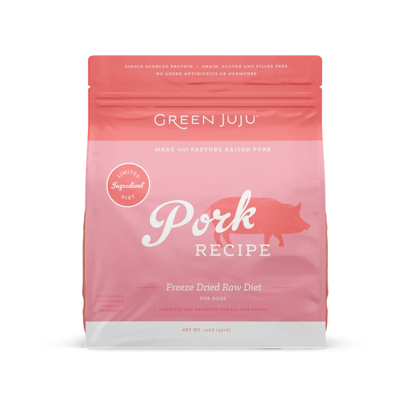 Green JuJu Dog Freeze Dried Raw Pork 14oz