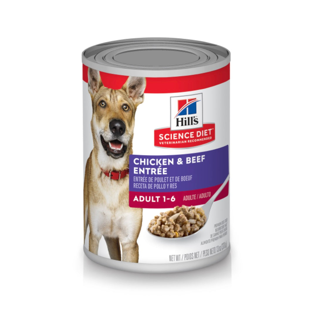 Hill's Science Diet Dog Adult Chicken & Beef Entree 12/13 oz - SCARS