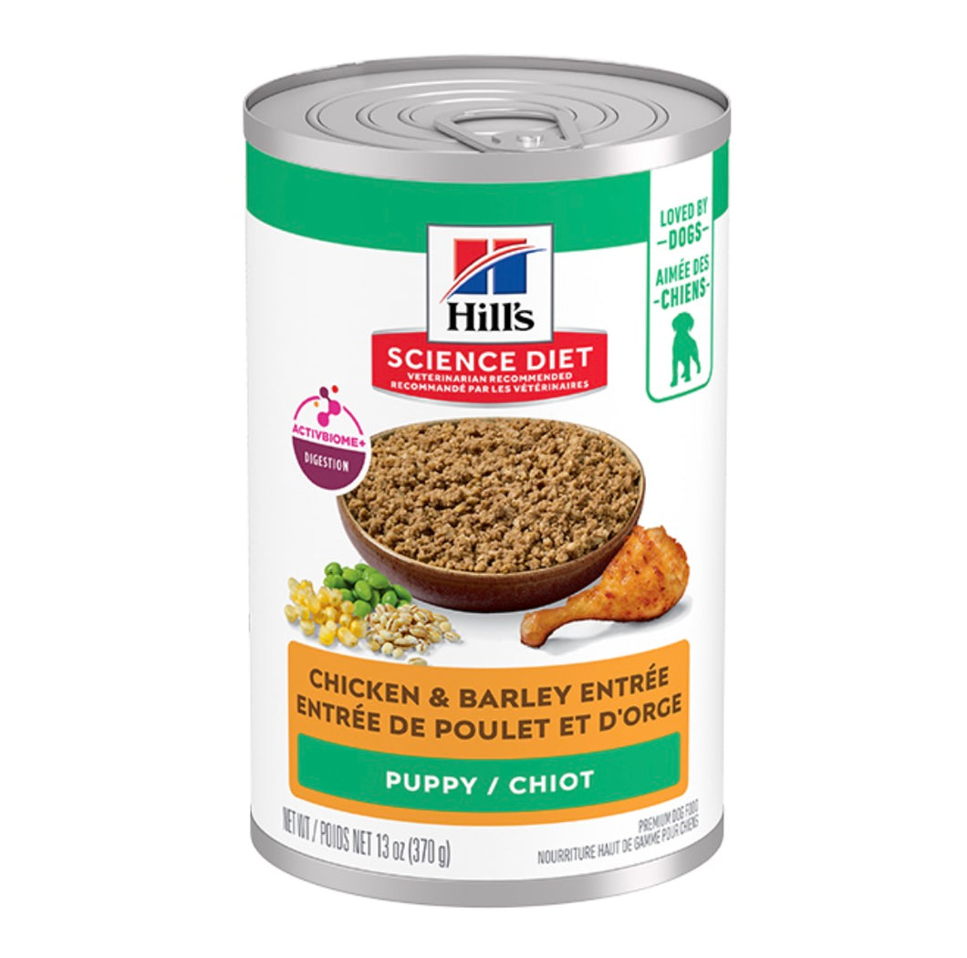 Hill's Science Diet Dog Puppy Chicken&Barley Entree 12/13 oz - SCARS