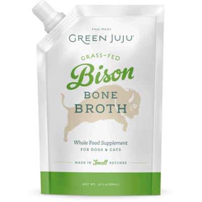 Green Juju Dog/Cat Bone Broth Bison 20oz