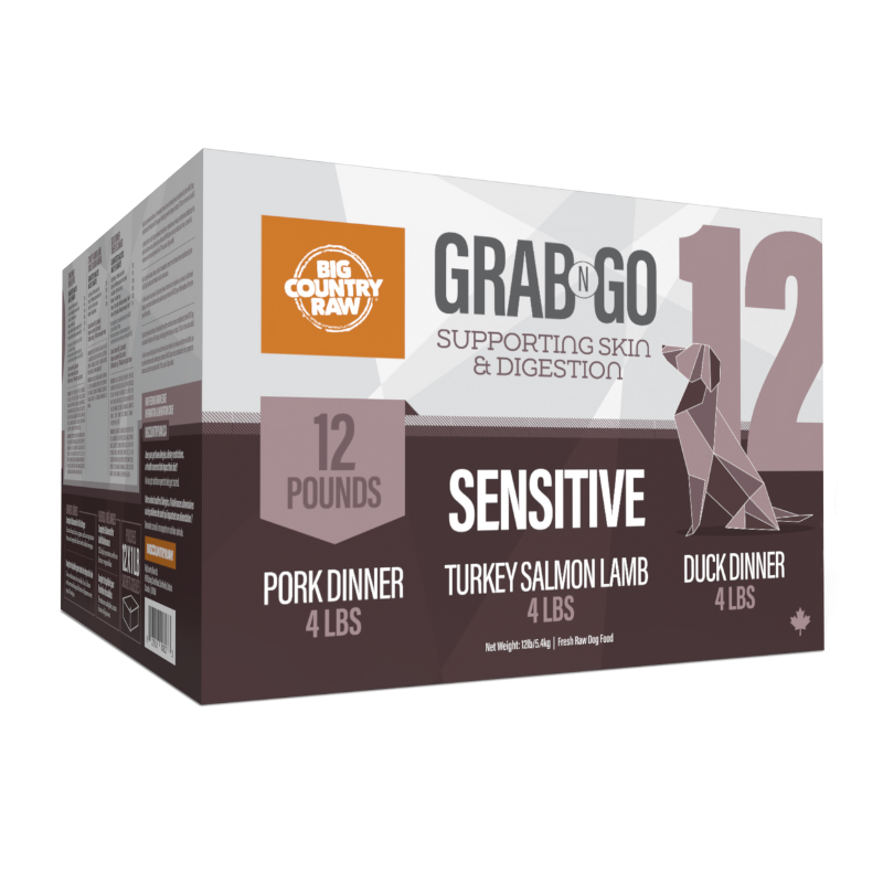 Big Country Raw Grab N Go Sensitive Raw Dog Food 12 LB