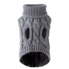 High Collar Cable Knit Sweater