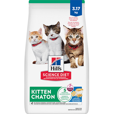 Hill's Science Diet Cat Kitten Ocean Fish & BrownRice 7 lb -  SCARS