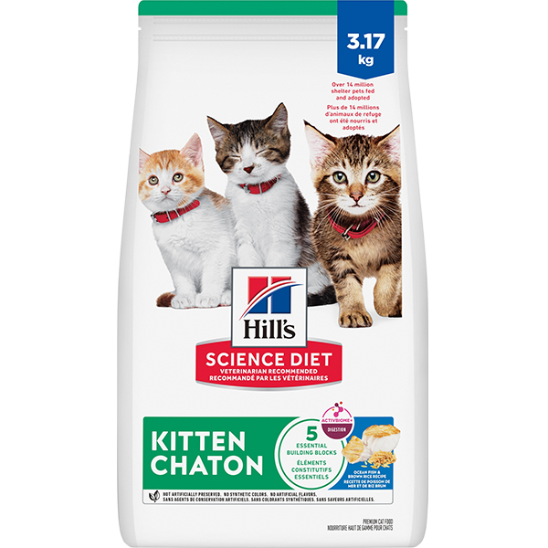 Hill's Science Diet Cat Kitten Ocean Fish & BrownRice 7 lb -  SCARS