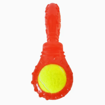 Squeaky Tennis Ball Pacifier Toy