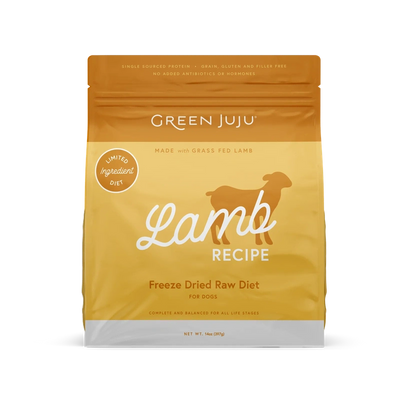 Green JuJu Dog Freeze Dried Raw Lamb 14oz