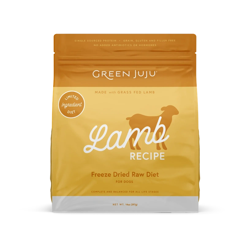 Green JuJu Dog Freeze Dried Raw Lamb 14oz