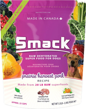 Smack Prairie Harvest Pork Dehydrated Dog Food - 2 sizes