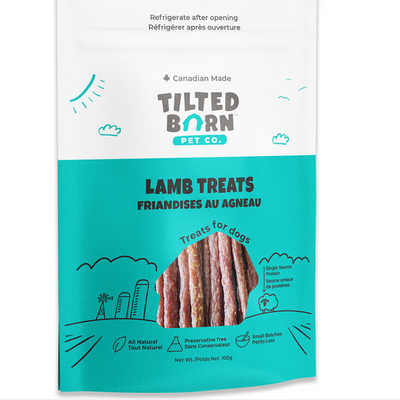 Tilted Barn (FarmFresh) Lamb Treats - 100g of Soft Meaty Chewy Sticks