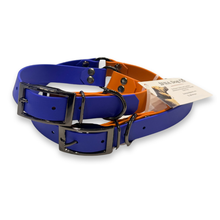 FNA Dog Co Orange & Blue Biothane Collar