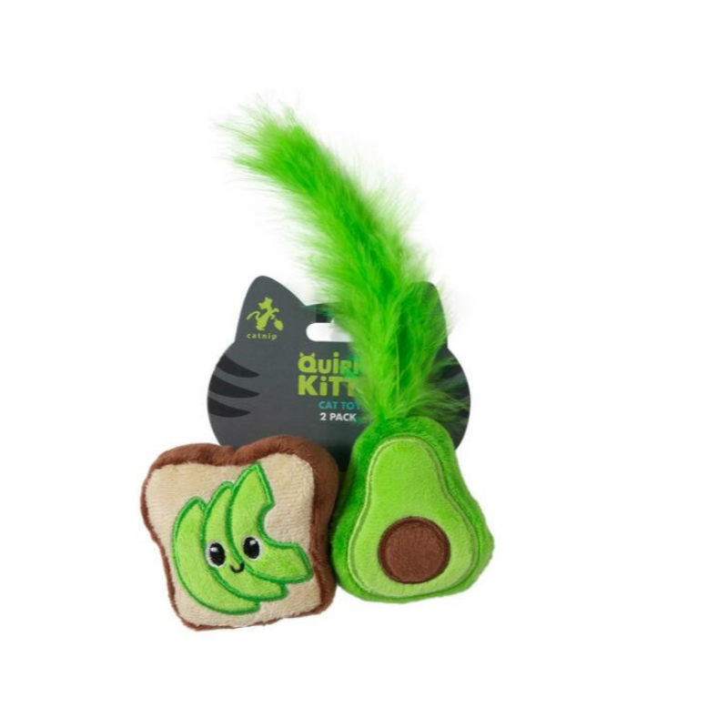 Petmate QK Avocado Toast Catnip 2pk