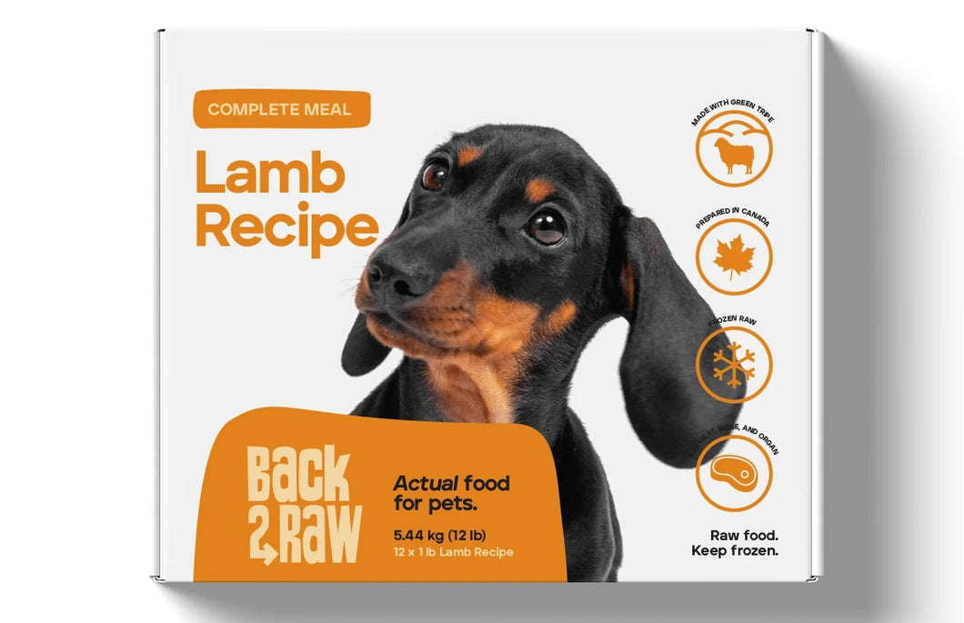 Back2Raw Complete Lamb Recipe 12 LB