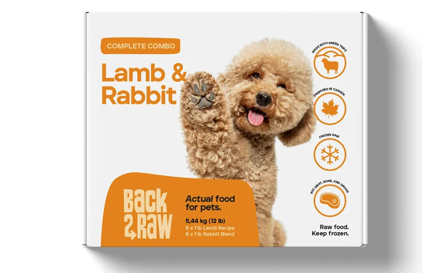 Back2Raw Complete Combo Lamb & Rabbit Blend 12 LB