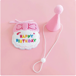 Birthday Bib & Hat Set