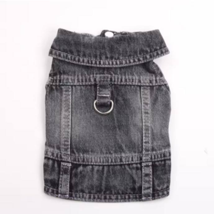Black Denim Vest