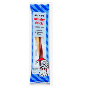 Bocce's Bakery Holiday Brushy Stick Coconut & Cranberry 2oz