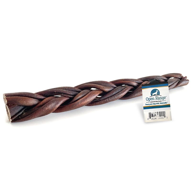 Open Range Water Buffalo Collagen Braided Stick 11-12