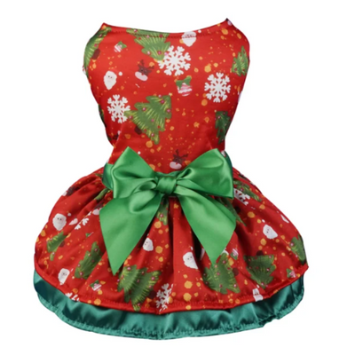 Holiday Themed Dress w/Bow