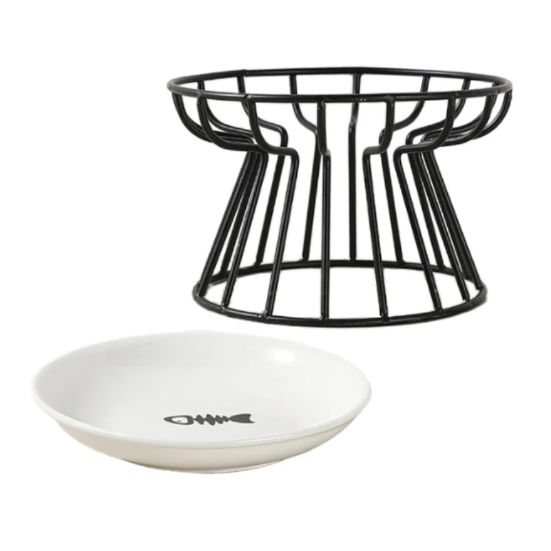 Ceramic Bowl with Wire Stand