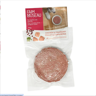 Faim Museau Single Patty Chicken & Cranberry 114g