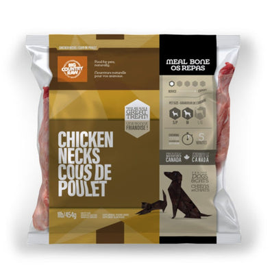 Big Country Raw Chicken Necks Skinless 1LB