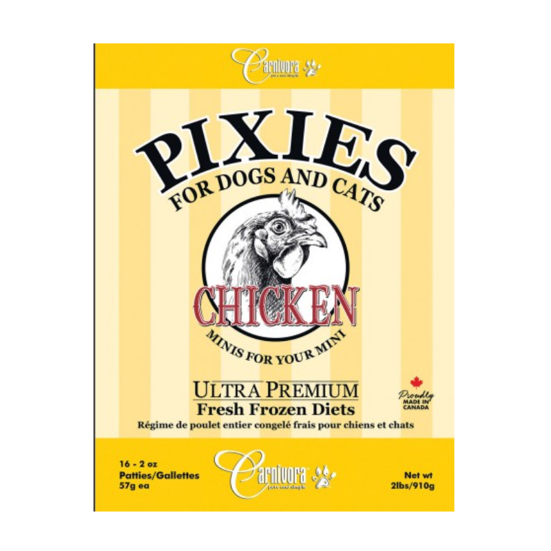 Carnivora Pixie Chicken Diet 2LBS Edmonton | Raw Dog Food | Poochie ...