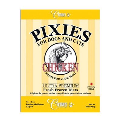 Carnivora Pixies Chicken Diet - 2LB (16 patties)