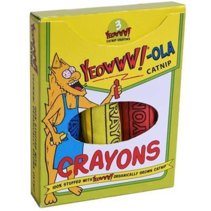 Yeowww! -ola Crayons Catnip Toy 3-pk
