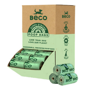 Beco Degradable Unscneted Poop Bags Single Roll