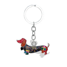 Multicolored Dog Keychains - Various Breeds