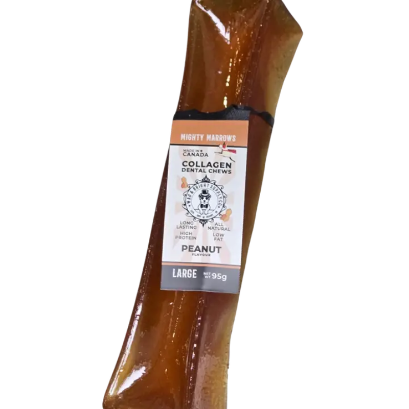 Wag & Bright Mighty Marrows Collagen Chews - Peanut