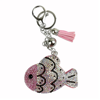 Glitter Fish Keychain